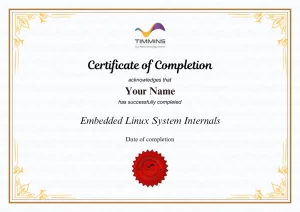 Embedded Linux System Internals - Certification - Embedded Linux System Internals Certificate - Timmins Training Consulting - Leading Technology - HRDC Training Provider in Malaysia