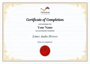 Linux Audio Drivers training by Timmins Training Consulting, we provide tech training globally in 12 countries including Malaysia, USA, Canada, China, India, UK and more.